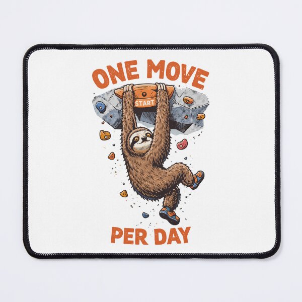 Item preview, Sloth Bouldering - One Move Per Day Fun designed and sold by Pineapple-Tree.