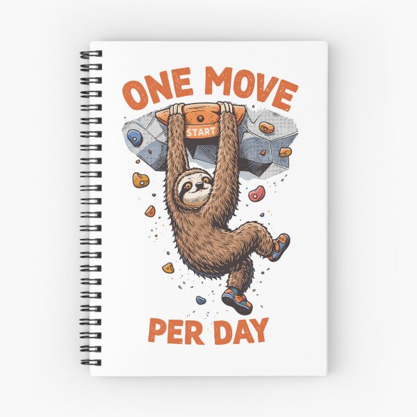 Item preview, Sloth Bouldering - One Move Per Day Fun designed and sold by Pineapple-Tree.