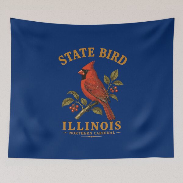 Item preview, Scarlet Songbird of Illinois designed and sold by taiche.