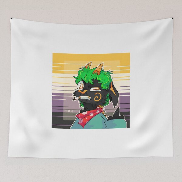 Item preview, Cool Anthropomorphic Black Goat with Green Hair designed and sold by Baby-Care.