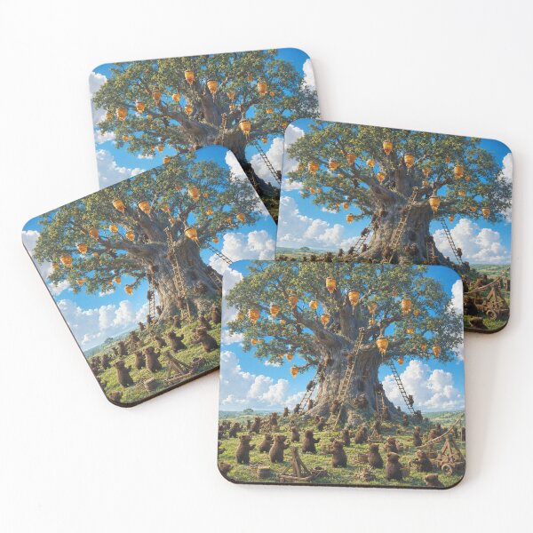 Item preview, Bears Gathering Honey from Tree designed and sold by Phil Perkins.