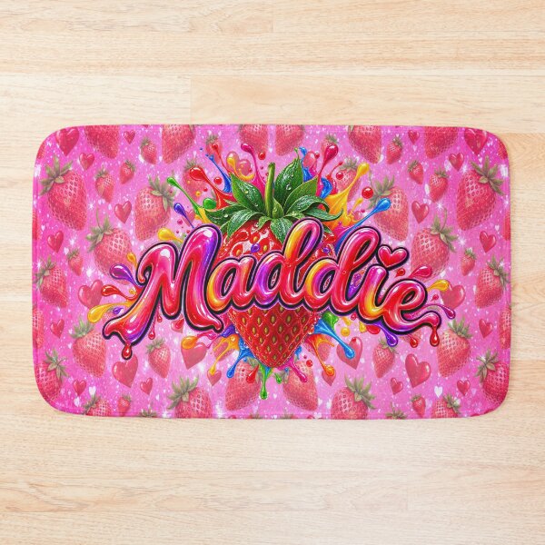Artikelvorschau, Maddie liebt Erdbeeren – Bunter Erdbeer-Splash entworfen und verkauft von artistwill.
