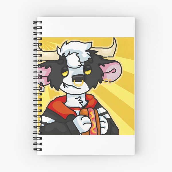 Item preview, Cartoon Bull Holding Hotdog with Yellow Background designed and sold by Baby-Care.