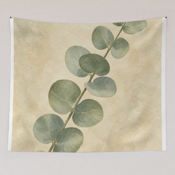 Item preview, Eucalyptus Stem Study Watercolour designed and sold by GoldenHourWalls.