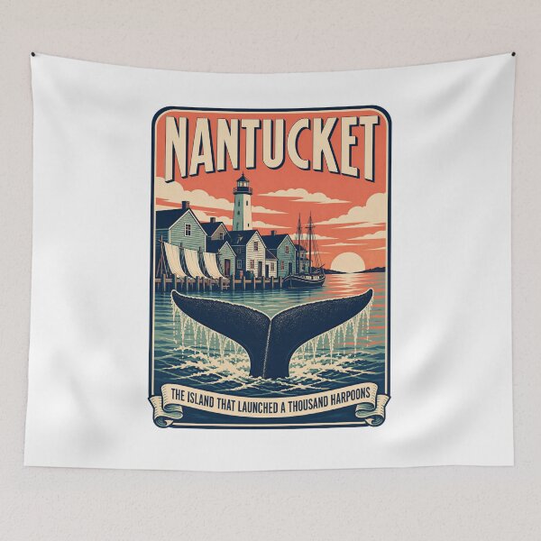 Item preview, Moby Dick Nantucket Sunset - Thousand Harpoons designed and sold by Fenay Designs.