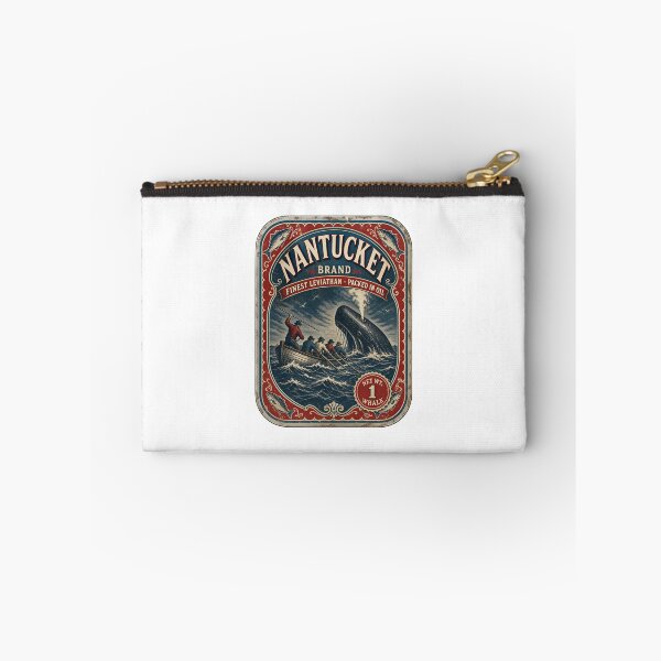 Item preview, Moby Dick: Nantucket Leviathan Tin Label designed and sold by Fenay Designs.