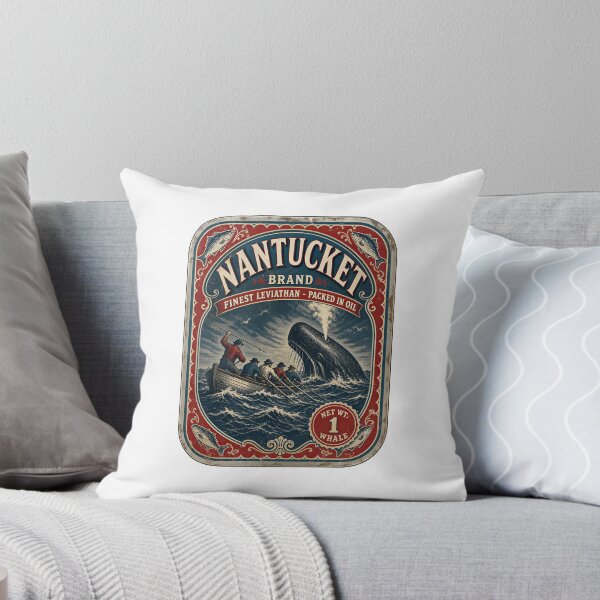 Item preview, Moby Dick: Nantucket Leviathan Tin Label designed and sold by Fenay Designs.