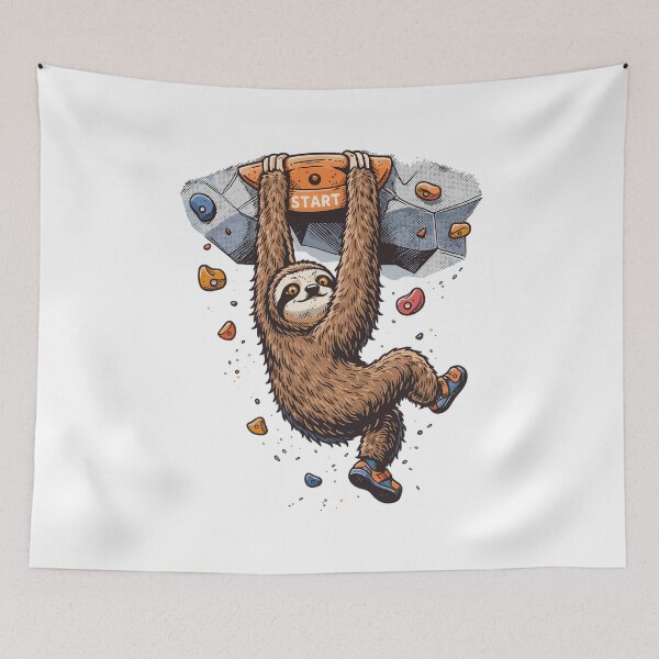 Item preview, Sloth bouldering - Fun climbing designed and sold by Pineapple-Tree.