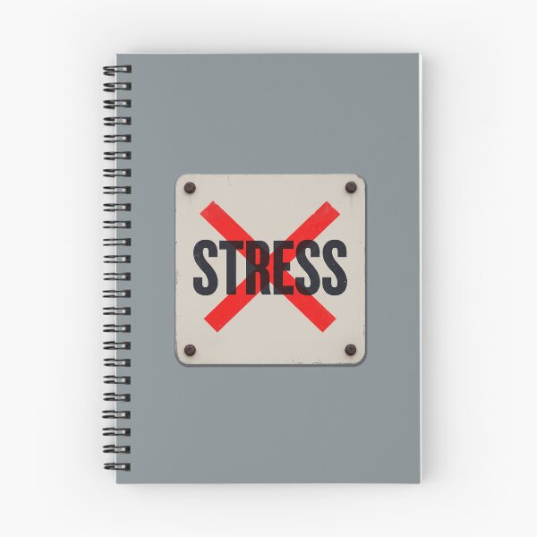 Item preview, No Stress Anti Anxiety Red Prohibited Symbol Mental Health designed and sold by KiwiRider.