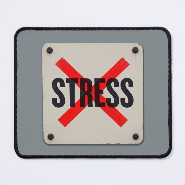 Item preview, No Stress Anti Anxiety Red Prohibited Symbol Mental Health designed and sold by KiwiRider.