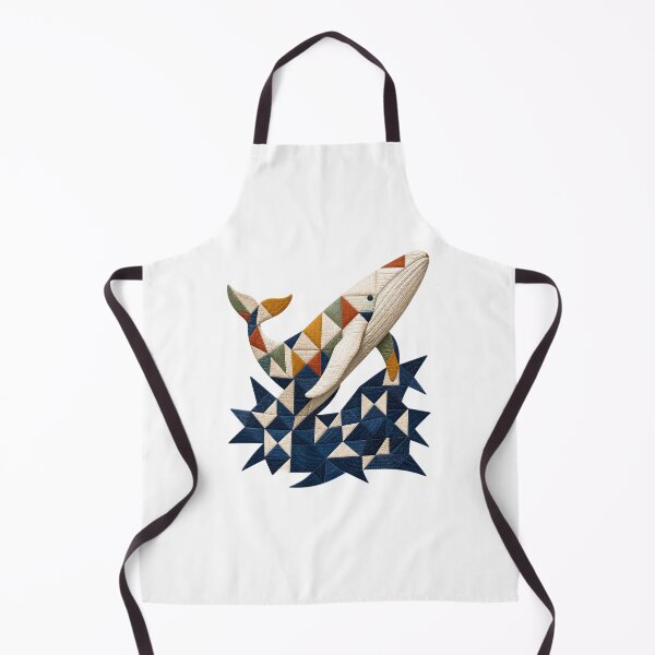 Item preview, Moby Dick Patchwork Whale in Quilted Waves designed and sold by Fenay Designs.