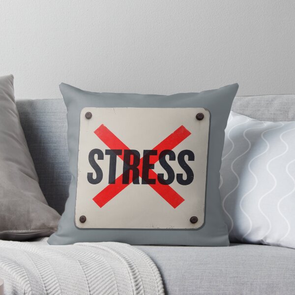 Item preview, No Stress Anti Anxiety Red Prohibited Symbol Mental Health designed and sold by KiwiRider.