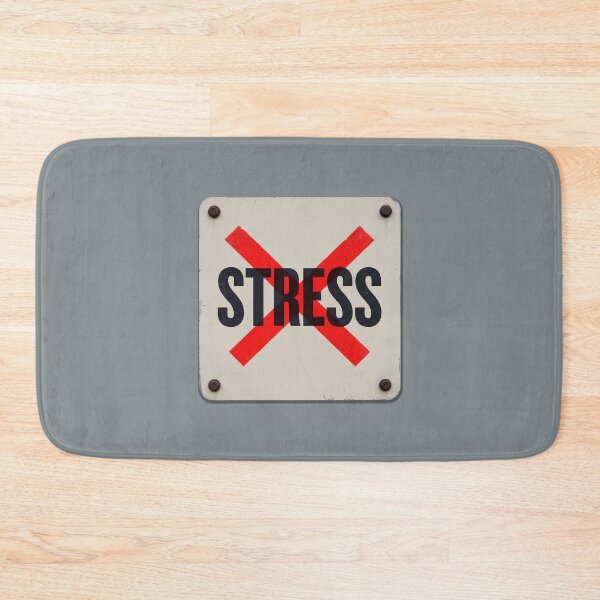 Item preview, No Stress Anti Anxiety Red Prohibited Symbol Mental Health designed and sold by KiwiRider.