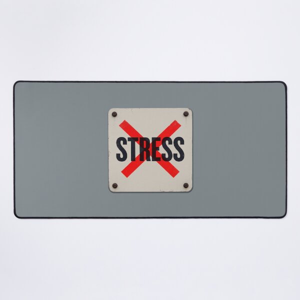 Item preview, No Stress Anti Anxiety Red Prohibited Symbol Mental Health designed and sold by KiwiRider.