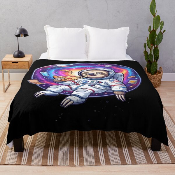 Item preview, Space Sloth Astronaut Eating Pizza Cosmic Art designed and sold by DailySparks.