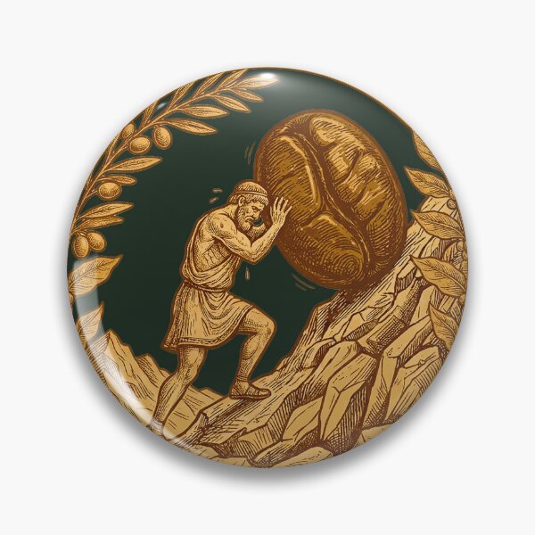 Item preview,  Espresso et Sisyphus - Antique Woodcut Engraving designed and sold by codex antique.