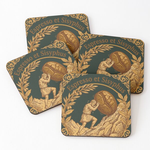 Item preview,  Espresso et Sisyphus - Antique Woodcut Engraving designed and sold by codex antique.