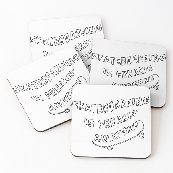 Item preview, Skateboarding Is Freakin' Awesome – Skateboard & Skater Typography Design designed and sold by Cordilla_Xevoc.