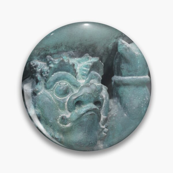 Item preview, Demon Statue Supporting Temple Vessel in Nikko designed and sold by MiraNadaPrints.