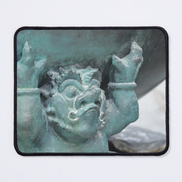 Item preview, Demon Statue Supporting Temple Vessel in Nikko designed and sold by MiraNadaPrints.