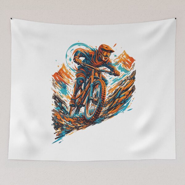 Item preview, Cool downhill mountain bike MTB mountain design designed and sold by Pineapple-Tree.