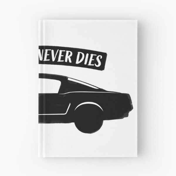 Item preview, Old School Never Dies - Vintage Mustang Muscle Car Silhouette designed and sold by tomsze12.