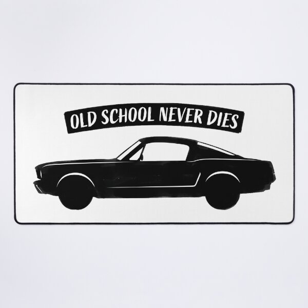 Item preview, Old School Never Dies - Vintage Mustang Muscle Car Silhouette designed and sold by tomsze12.