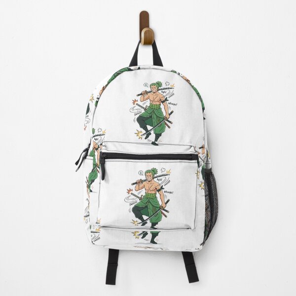 Item preview, Zoro Funny Training With Katanas Comic Style Anime Illustration designed and sold by FreakToons.