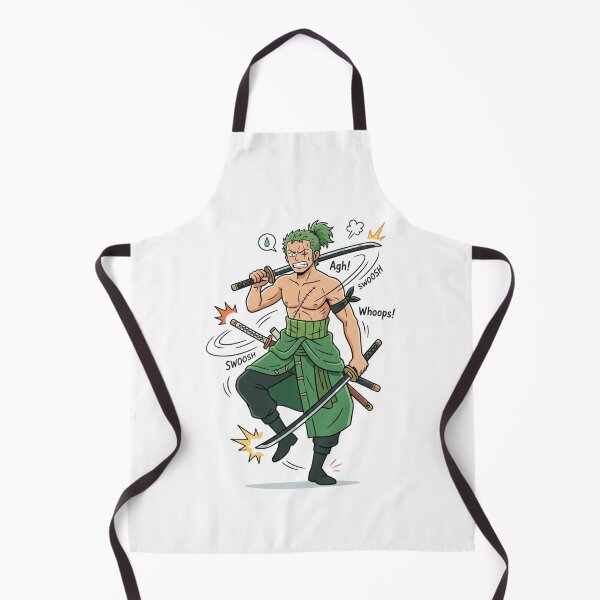 Item preview, Zoro Divertido Entrenando Con Catanas Estilo Comic Ilustración Anime designed and sold by FreakToons.