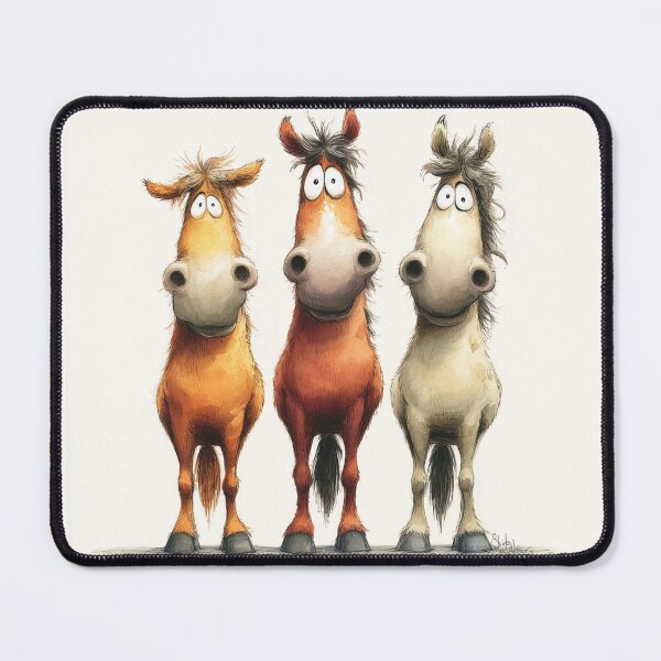 Item preview, Cute Happy Horses ' Mane Riders ' Designs BY SHiRLeY MacARTHuR designed and sold by Shirley MacArthur Art.