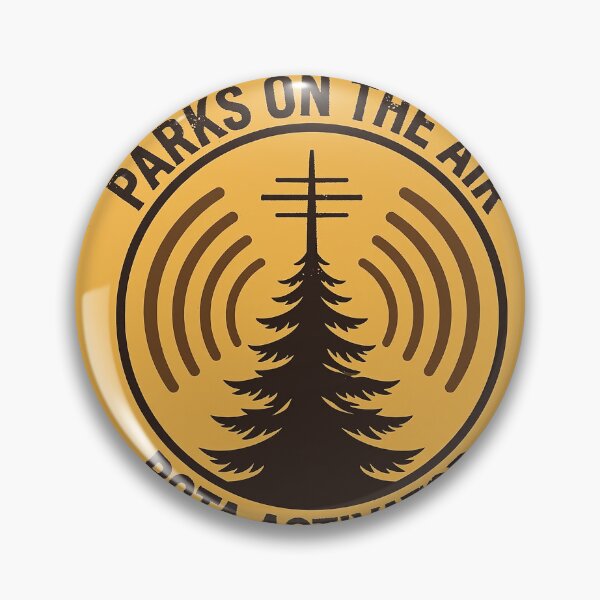 Item preview, Parks On The Air POTA Activator Ham Radio Patch Badge designed and sold by VYBE DARK Studio.