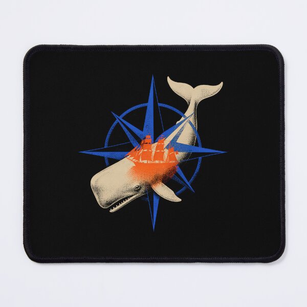 Item preview, Moby Dick: Compass Rose Whale and Ship designed and sold by Fenay Designs.