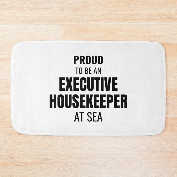 Item preview, Proud to be an Executive Housekeeper at Sea (Black) designed and sold by ShipCrewNation.