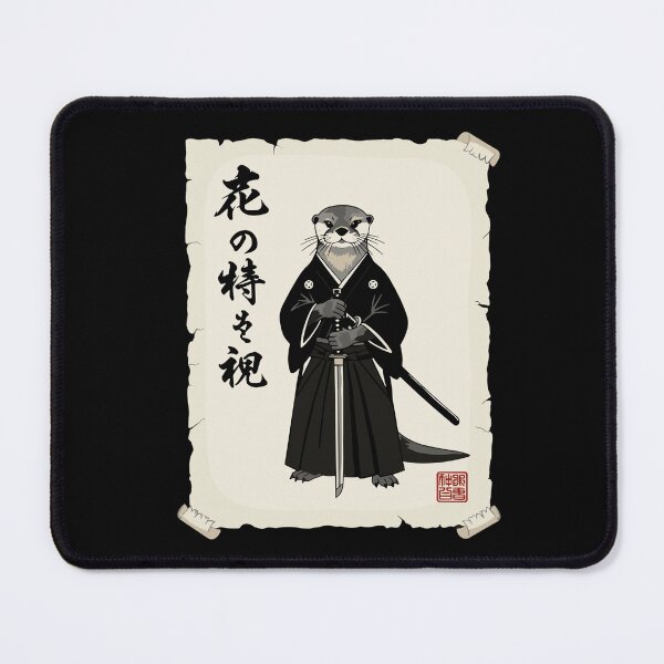 Item preview, Flower Samurai Japanese Otter Warrior designed and sold by SofiBlair.