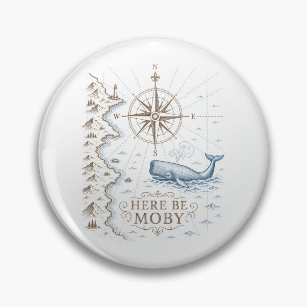 Artikelvorschau, Moby Dick: Hier ist Moby – Seekarte entworfen und verkauft von Fenay Designs.