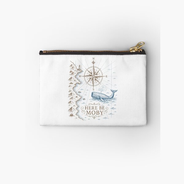 Item preview, Moby Dick: Here Be Moby Nautical Map designed and sold by Fenay Designs.