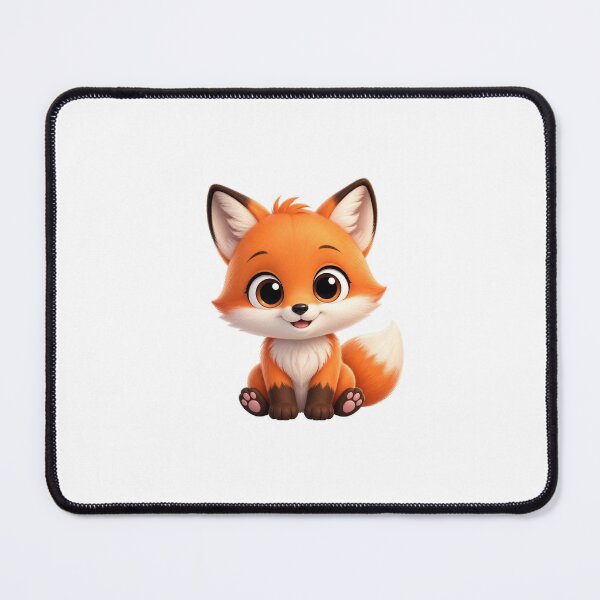 Item preview, Cute baby fox in kawaii style designed and sold by TrendDes1gn.