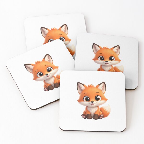 Item preview, Cute baby fox in kawaii style designed and sold by TrendDes1gn.