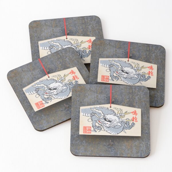 Item preview, Dragon Ema Wooden Prayer Board in Nikko designed and sold by MiraNadaPrints.