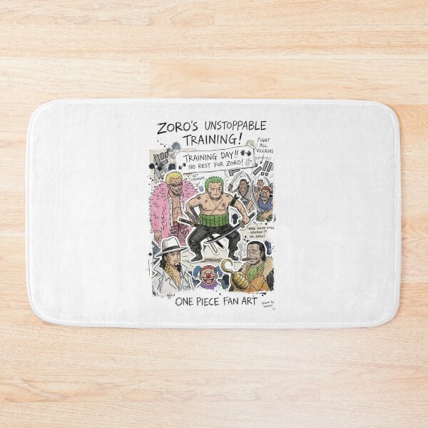 Item preview, Roronoa Zoro Training Manga Collage Fan Art One Piece designed and sold by FreakToons.