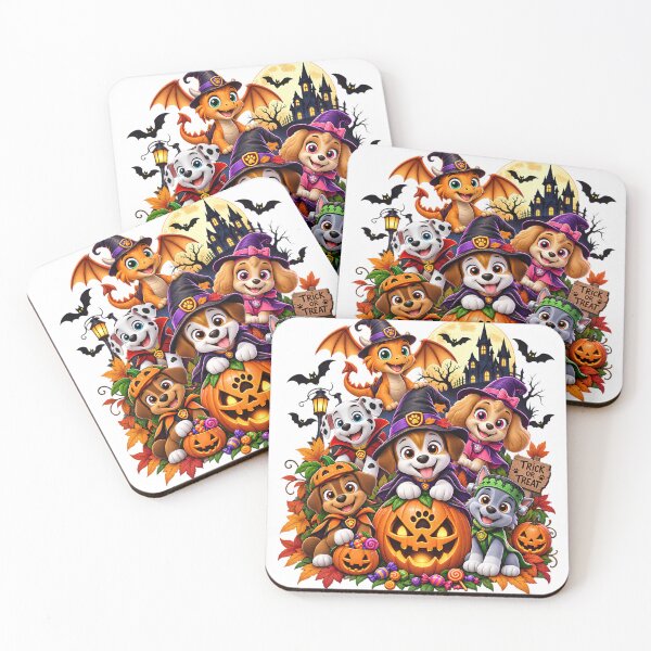 Item preview, Cute Halloween Puppy Friends – Trick or Treat Cartoon Design designed and sold by BeautifyDesign.