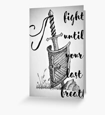 Death Is not an Option Greeting Card