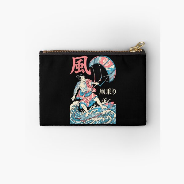 Item preview, Kiteboarding Kitesurfing Samurai Vintage Wind Rider Kanji designed and sold by GrandeDuc.