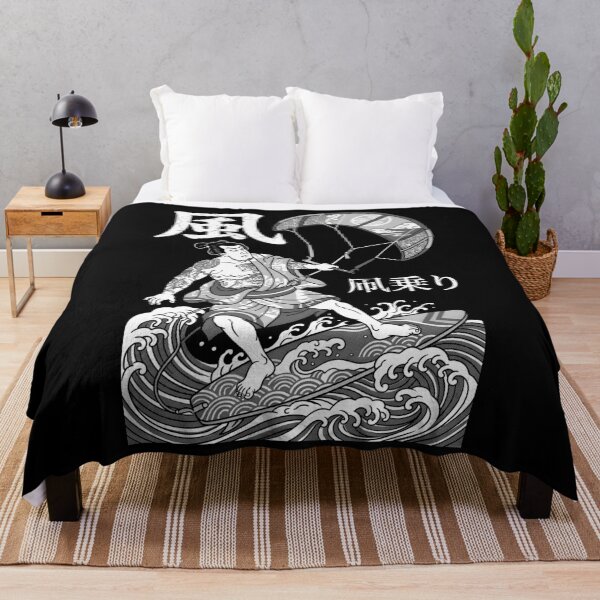 Item preview, Kiteboarding Kitesurfing Samurai Vintage Wind Rider Kanji designed and sold by GrandeDuc.