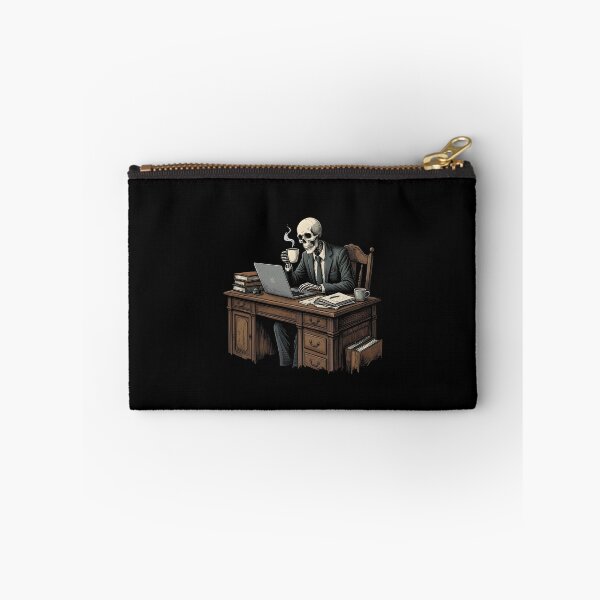 Item preview, Busy Skeleton Working Myself To Death Meme | Funny Office Humor designed and sold by eihabo.