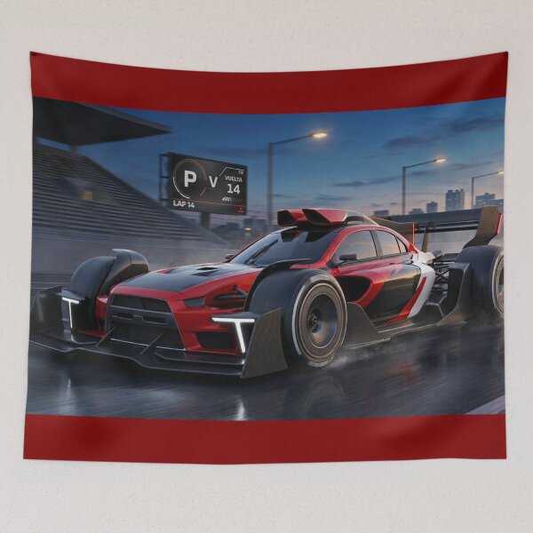 Item preview, Neon Cyberpunk Racing Car designed and sold by JMAVILA ART.