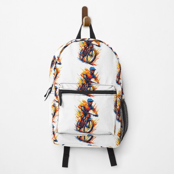 Item preview, Mountain biking, mountain biker, MTB, cool, vibrant colors, gift designed and sold by Pineapple-Tree.