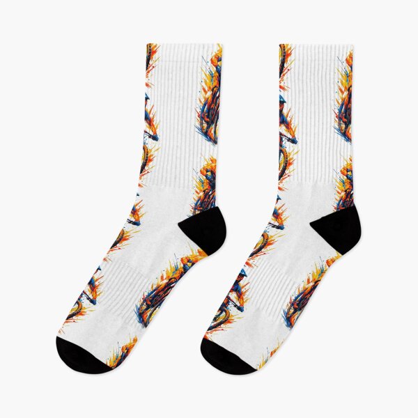 Item preview, Mountain biking, mountain biker, MTB, cool, vibrant colors, gift designed and sold by Pineapple-Tree.