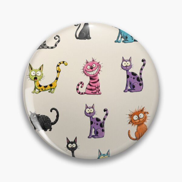 Item preview, Wacky cats designed and sold by PeelieWallies.