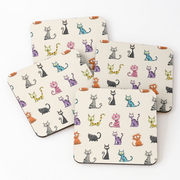 Item preview, Wacky cats designed and sold by PeelieWallies.